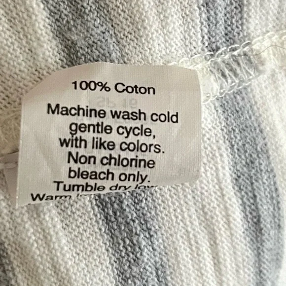 Madewell Button Back Striped T-Shirt Dress Small - Picture 8 of 8